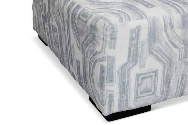 Kylie Light Gray Fabric Cocktail Ottoman