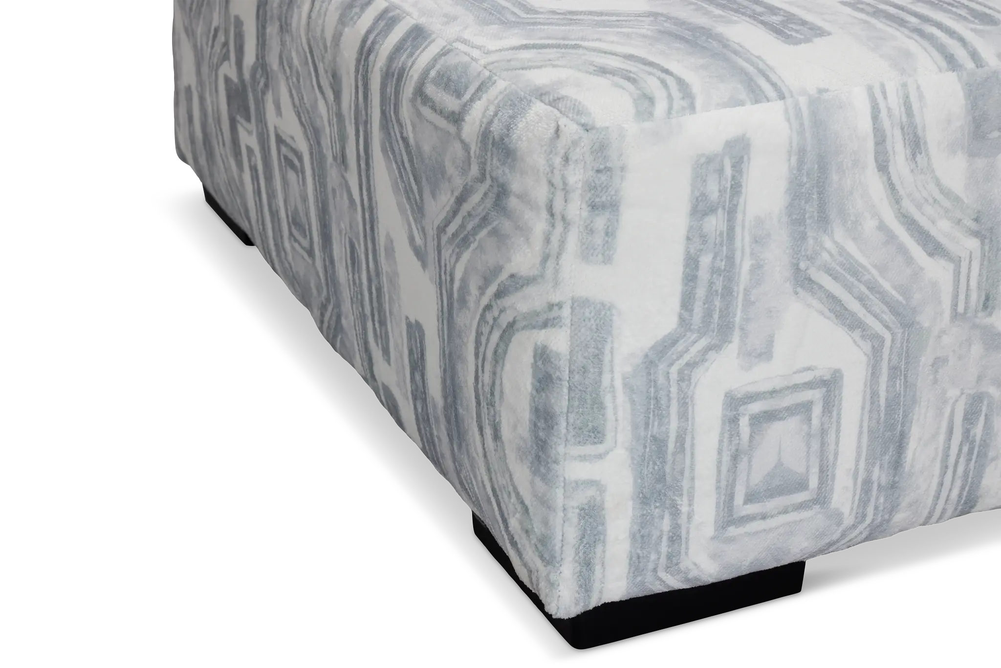 Kylie Light Gray Fabric Cocktail Ottoman Kylie Light Gray Fabric Cocktail Ottoman