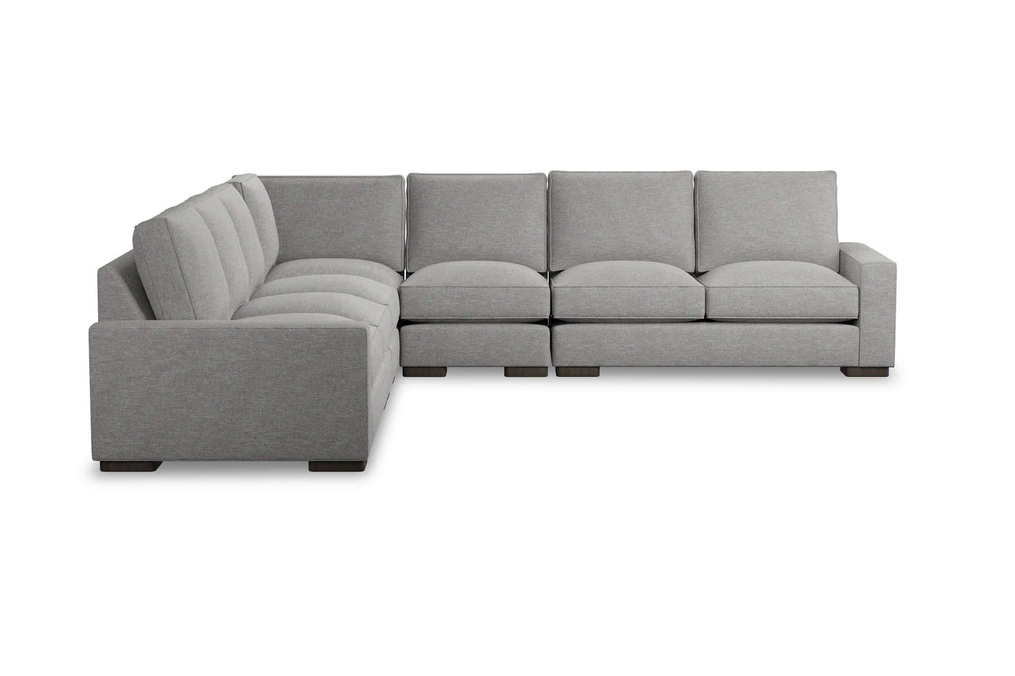 Edgewater Victory Gray Large Two-arm Sectional