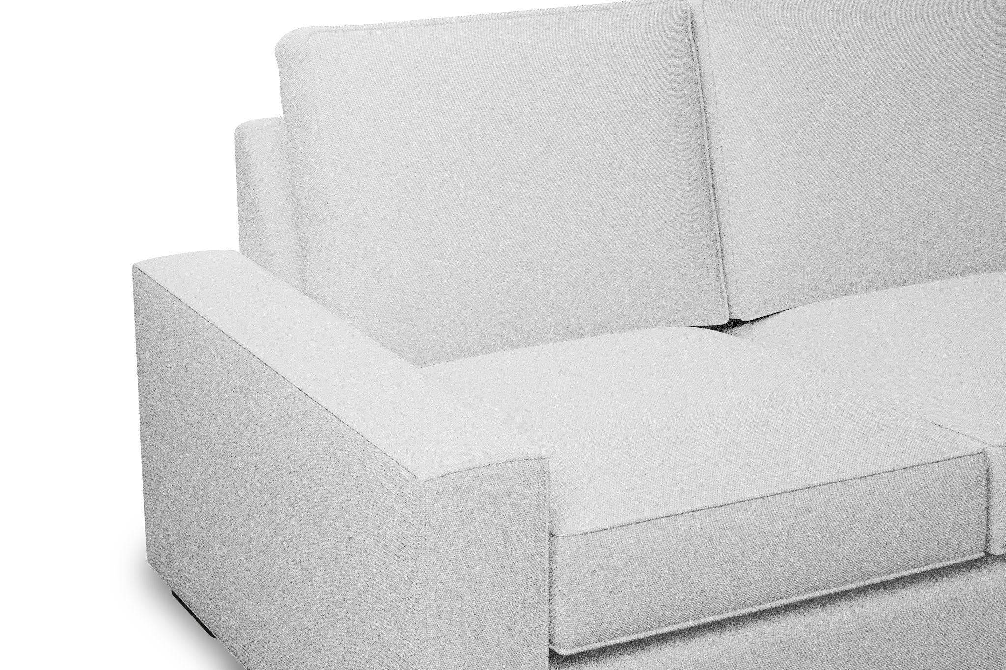 Edgewater Peyton White 96" Sofa W/ 3 Cushions Edgewater Peyton White 96" Sofa W/ 3 Cushions