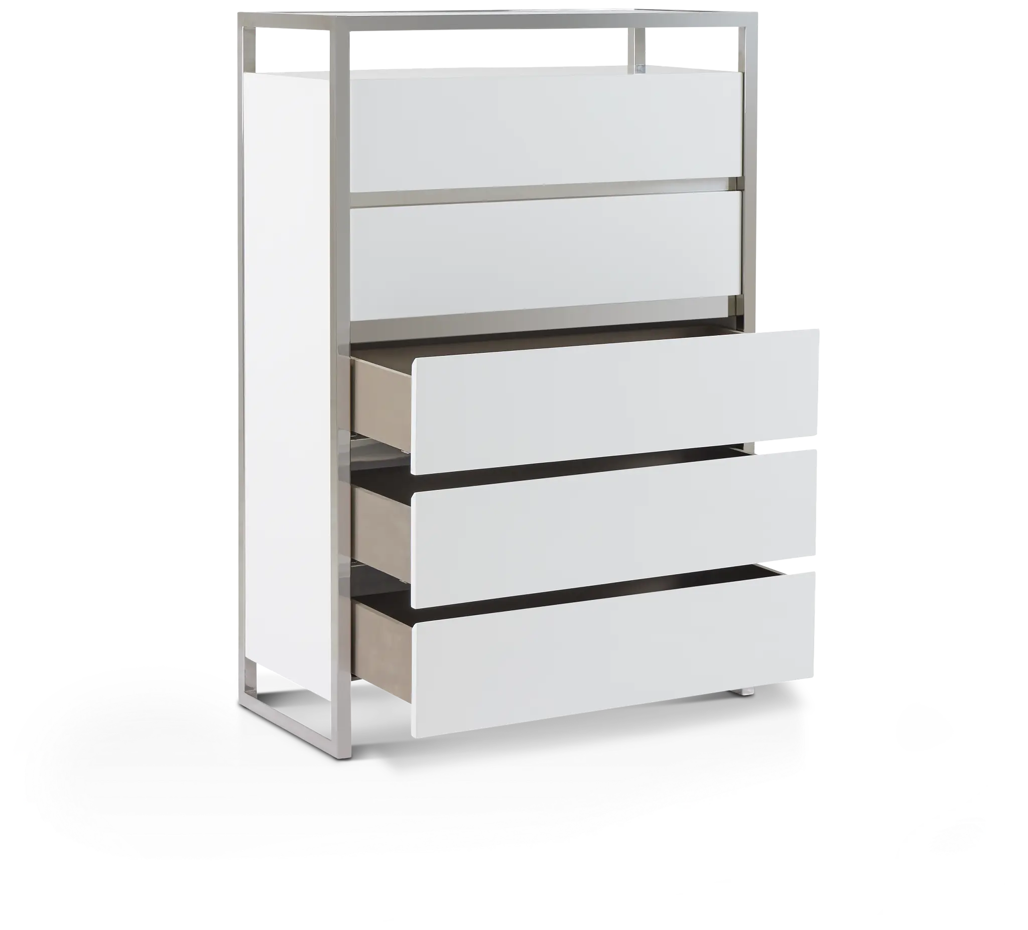 Miami White Drawer Chest Miami White Drawer Chest