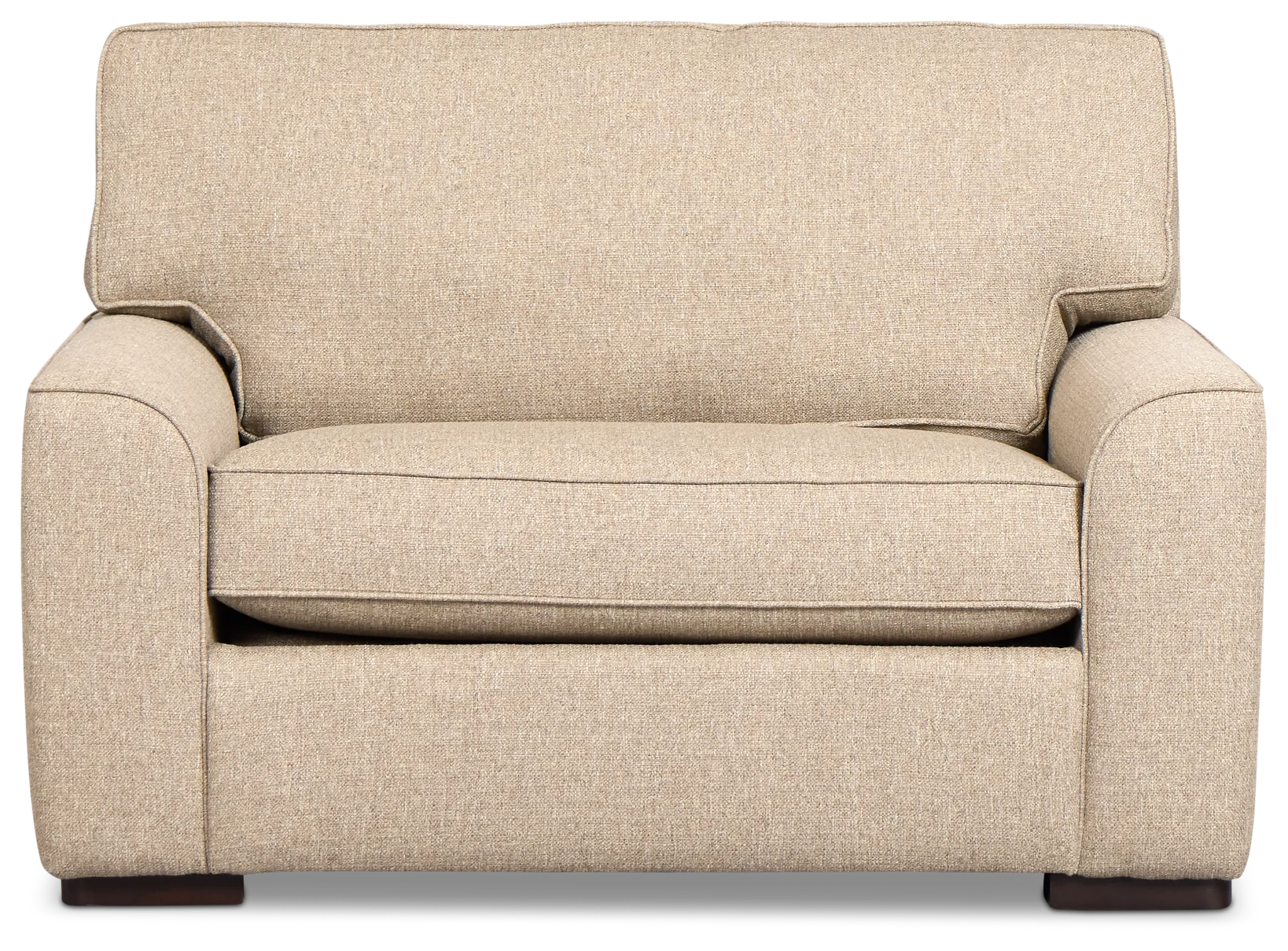 Sinclair Brown Fabric Memory Foam Sleeper
