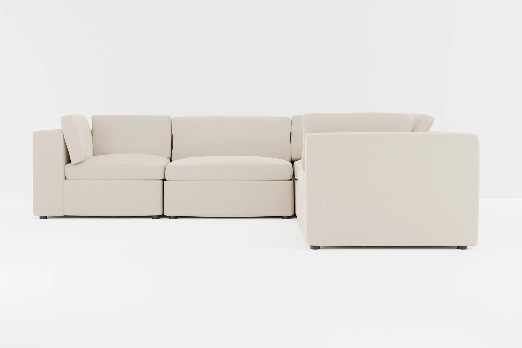 Destin Suave Beige Fabric 5-piece Modular Sectional Destin Suave Beige Fabric 5-piece Modular Sectional