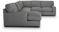 Veronica Dark Gray Down Medium Left Chaise Sectional