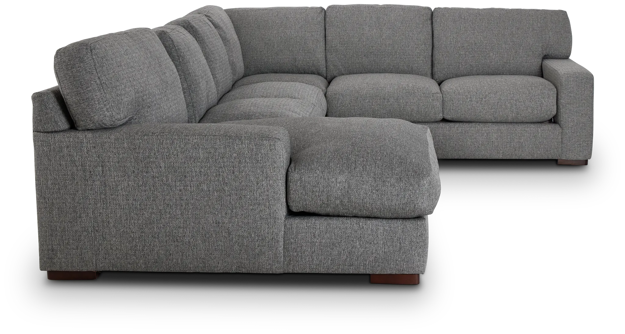 Veronica Dark Gray Down Medium Left Chaise Sectional