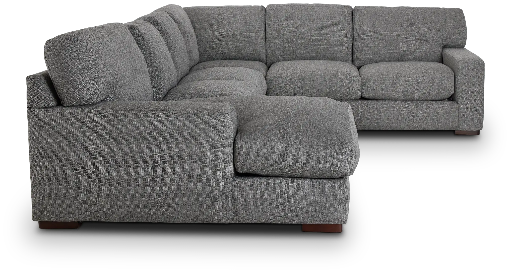 Veronica Dark Gray Down Medium Left Chaise Sectional Veronica Dark Gray Down Medium Left Chaise Sectional