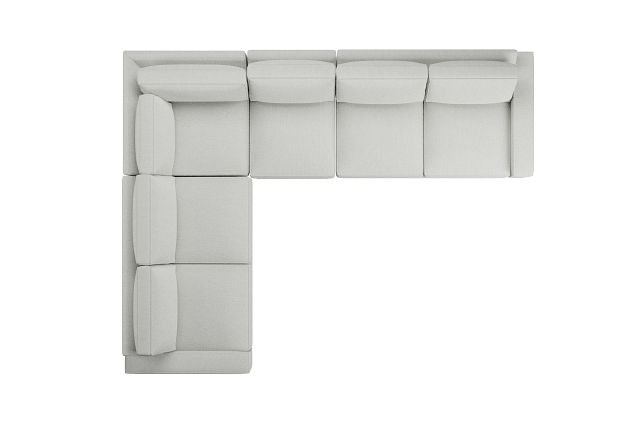 Edgewater Revenue White Medium Two-arm Sectional