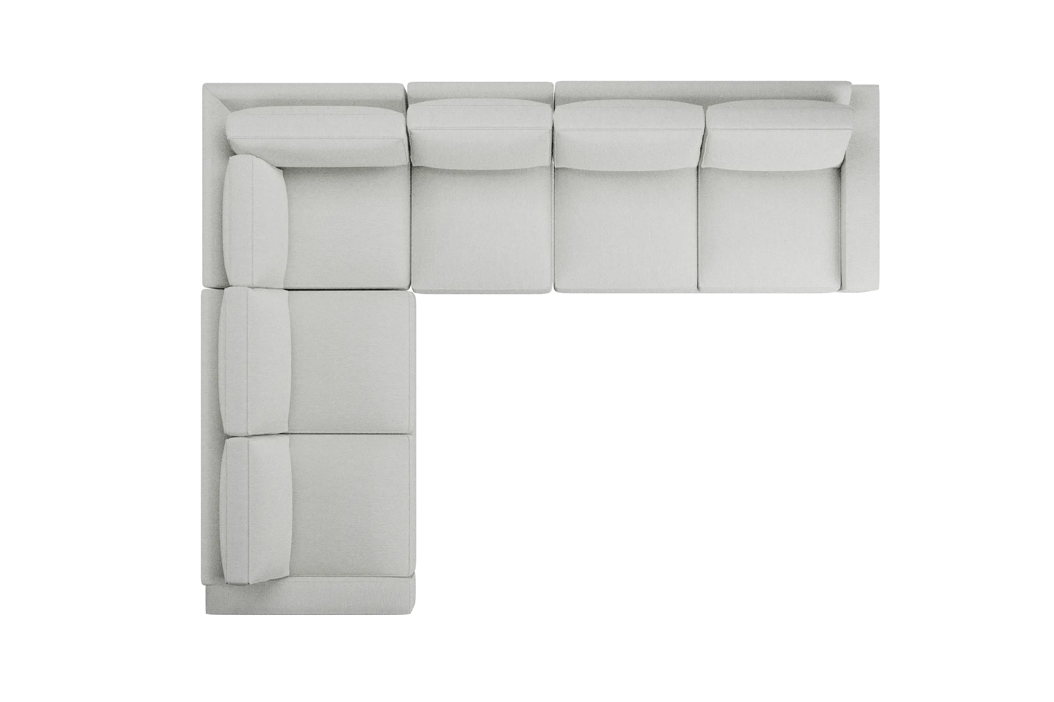 Edgewater Revenue White Medium Two-arm Sectional