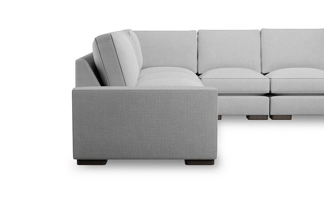 Edgewater Suave Gray Large Two-arm Sectional
