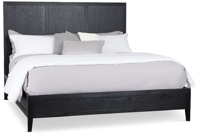 Alden Black Wood Platform Bed
