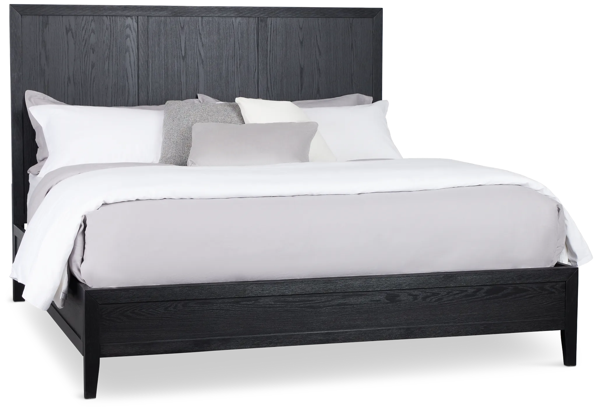 Alden Black Wood Platform Bed