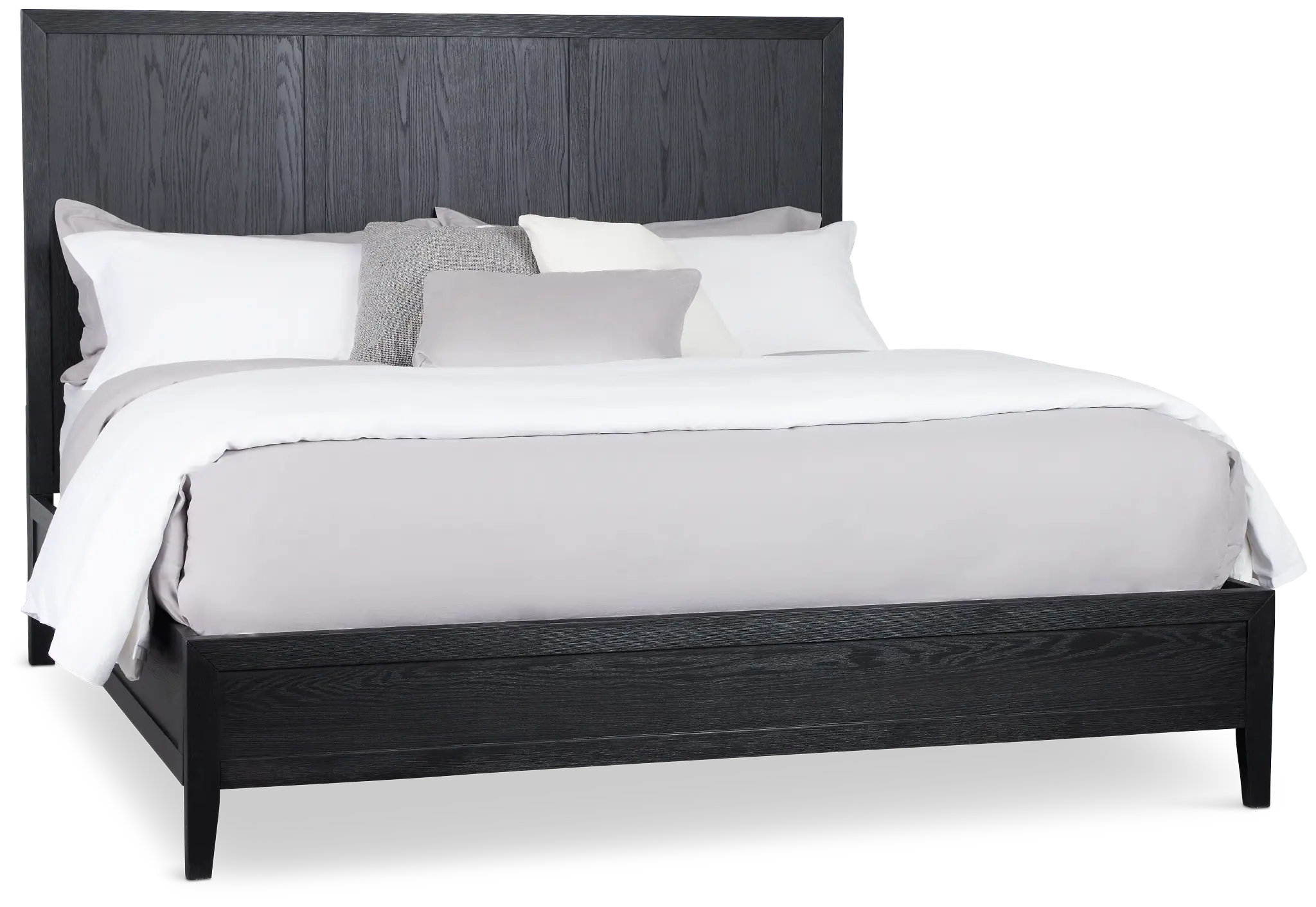 Alden Black Wood Platform Bed Alden Black Wood Platform Bed