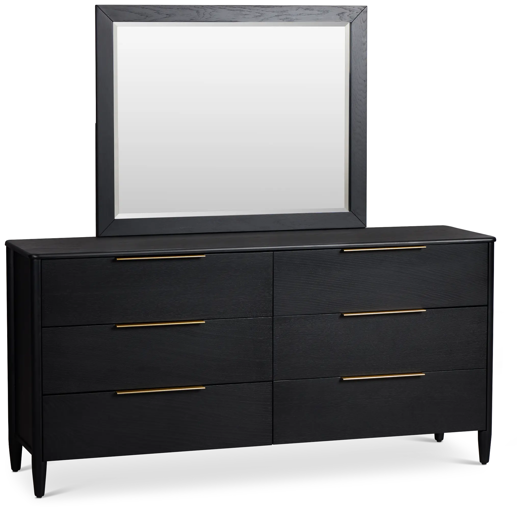Stockton Black Dresser & Mirror Stockton Black Dresser & Mirror