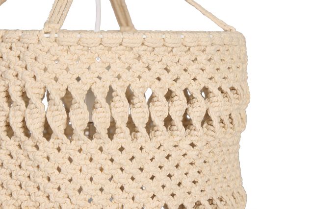 Fringe Beige Pendant