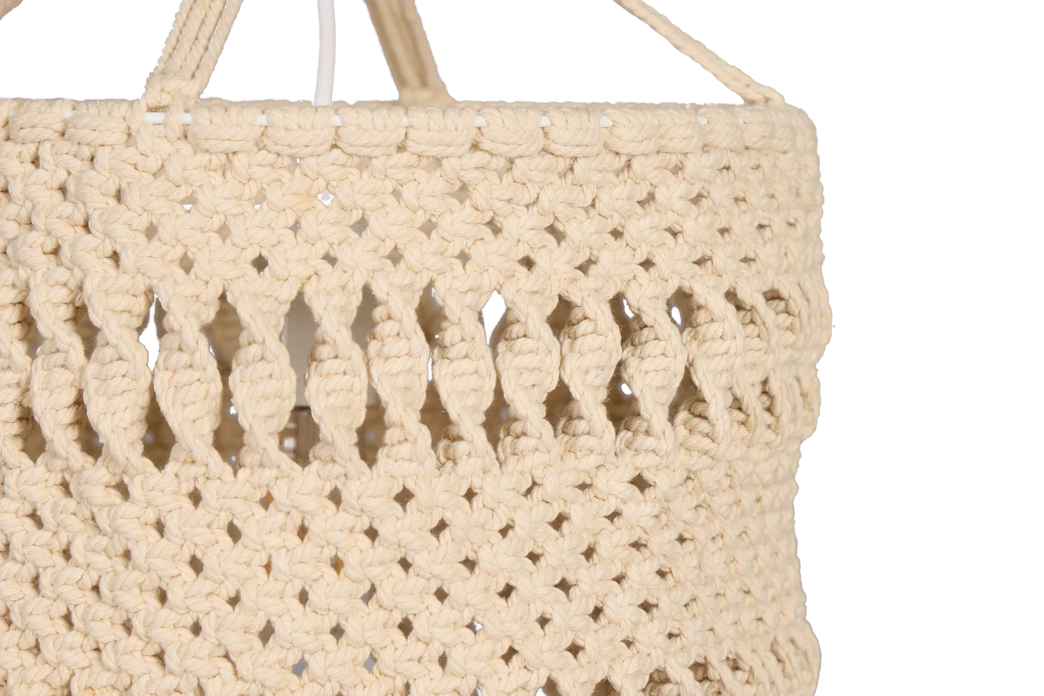 Fringe Beige Pendant