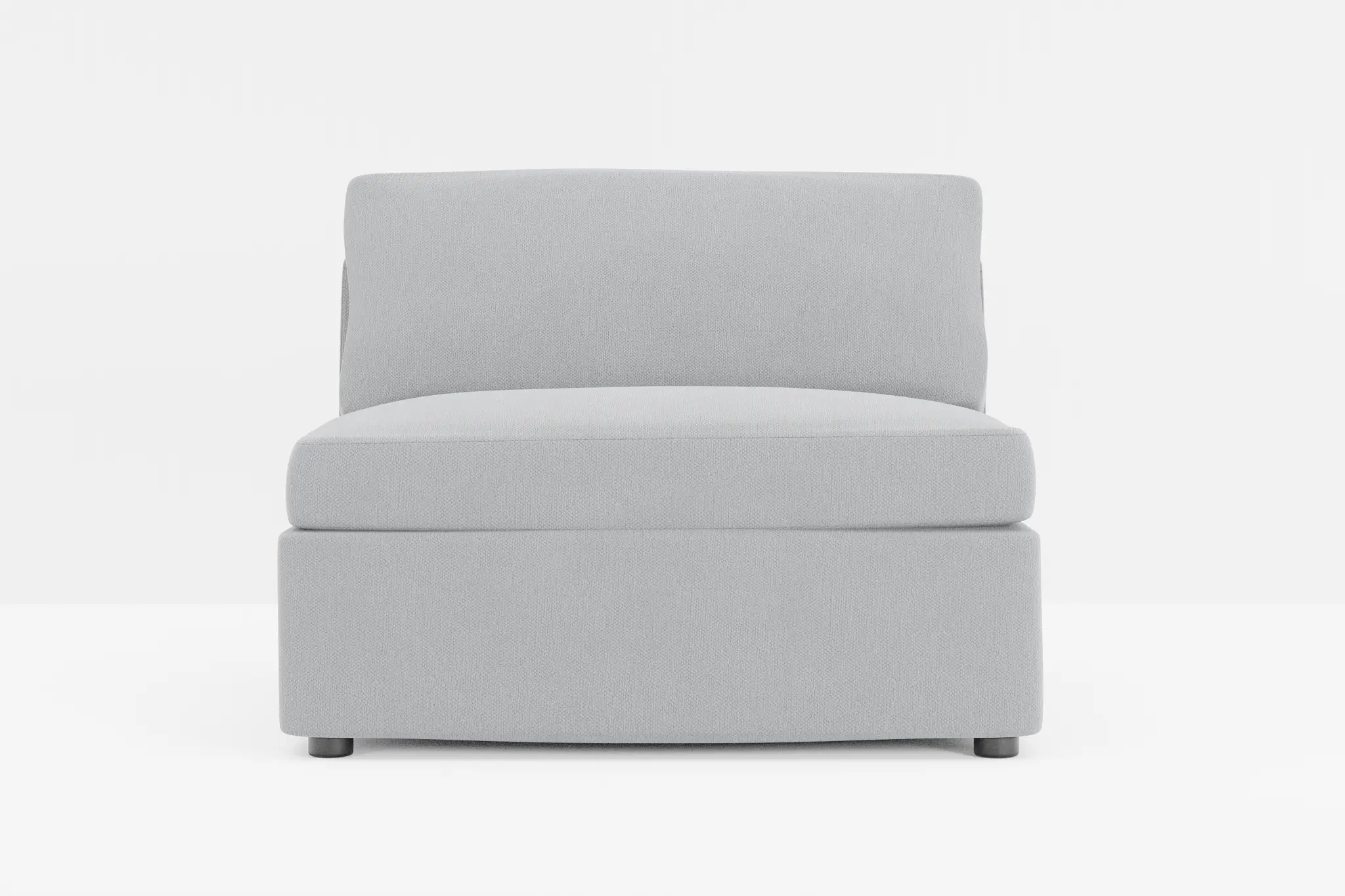 Destin Revenue Gray Fabric Armless Chair Destin Revenue Gray Fabric Armless Chair