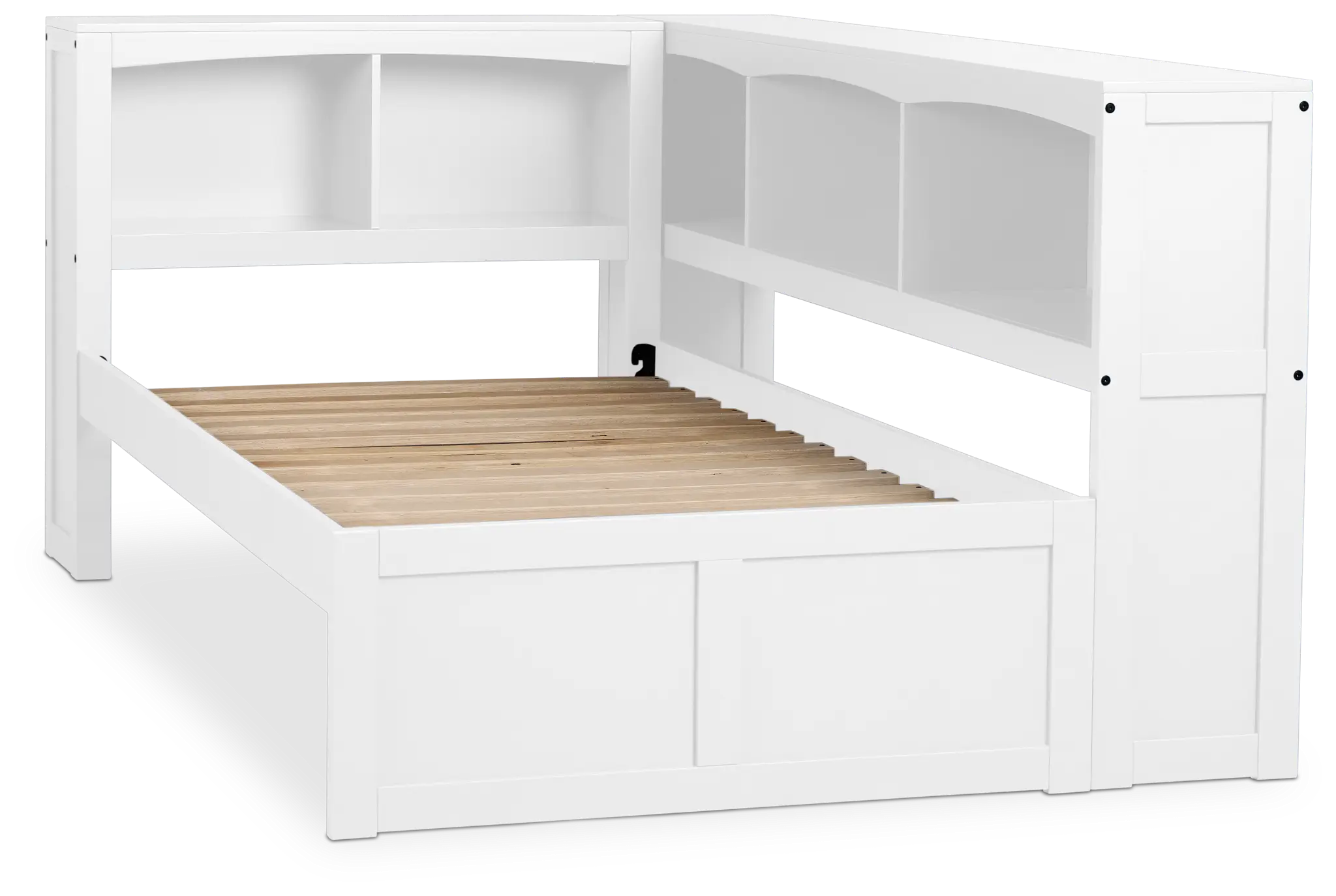 Charleston White Corner Bookcase Bed Charleston White Corner Bookcase Bed
