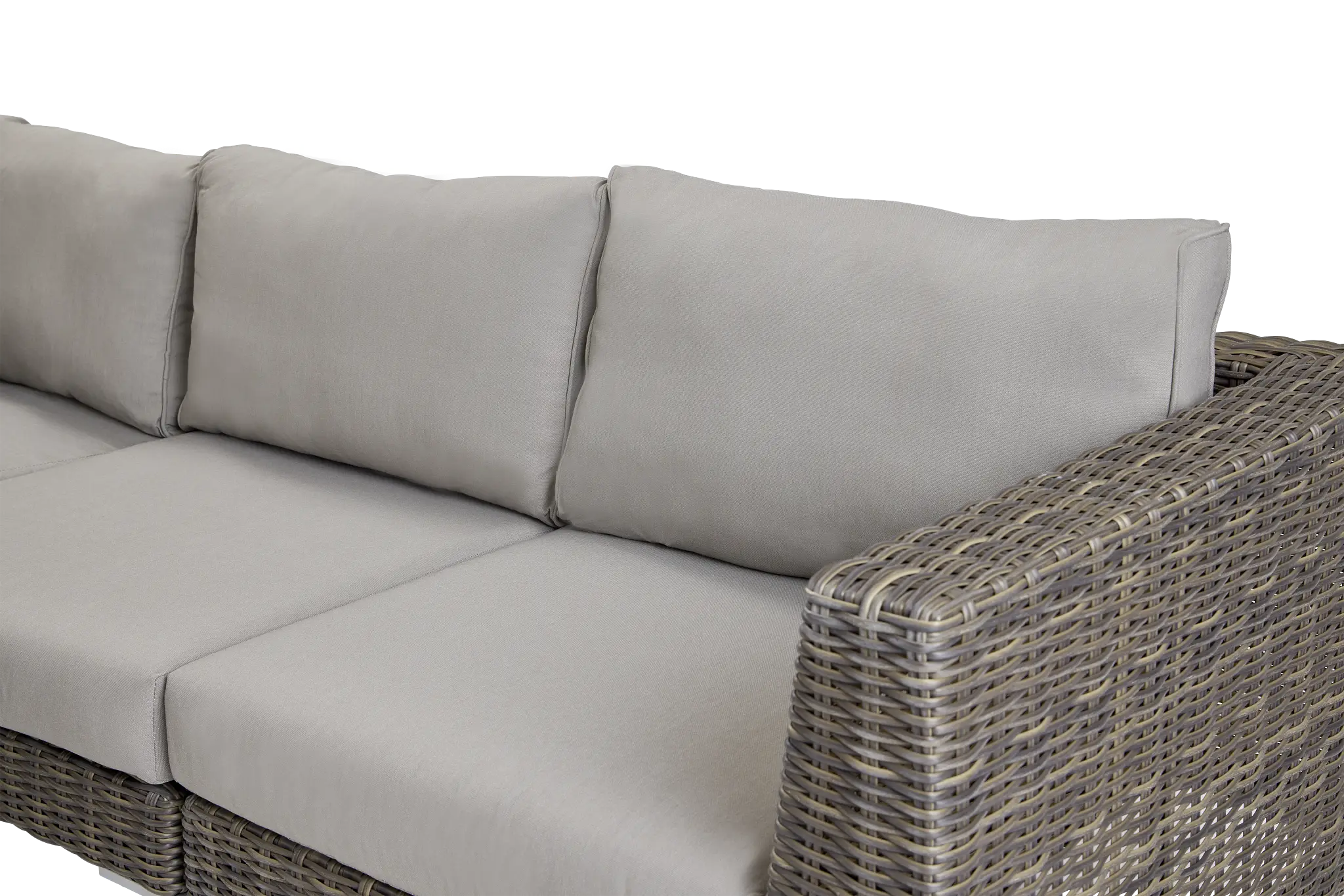 Tulum Gray Woven Two-arm Sectional Tulum Gray Woven Two-arm Sectional