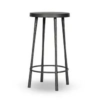 Four Hands Marty Dark Gray Metal 24" Barstool