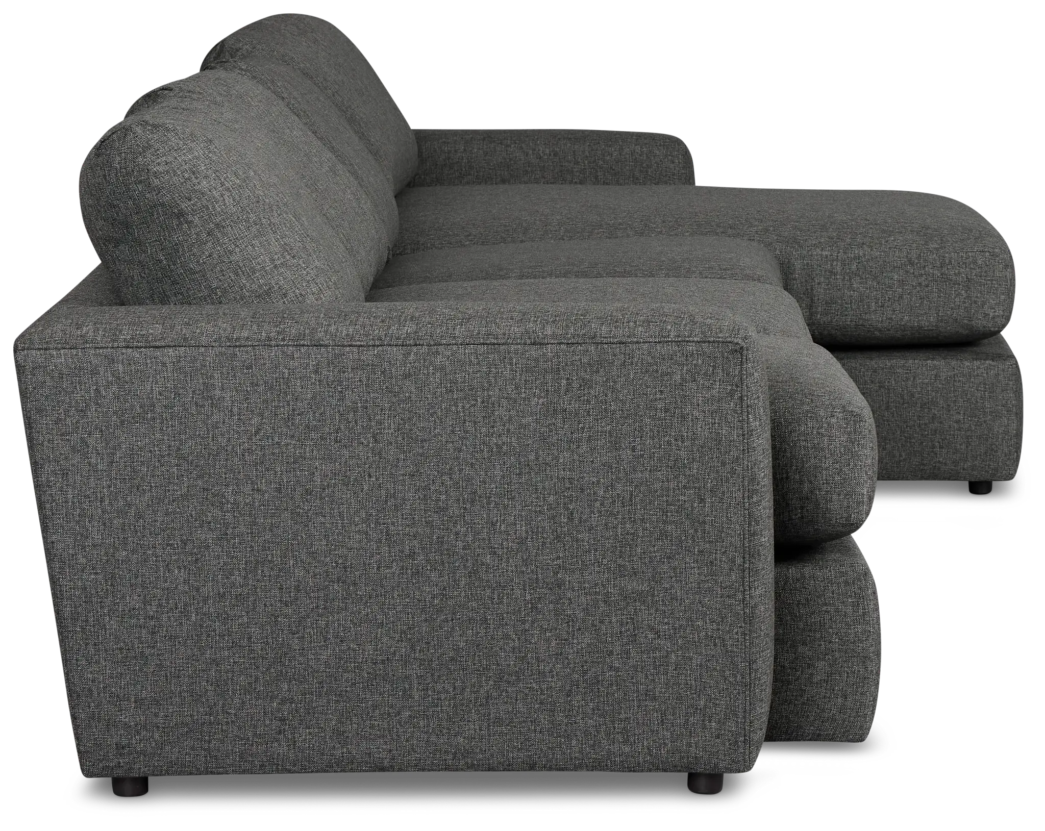 Brantley Dark Gray Fabric Small Right Chaise Sectional Brantley Dark Gray Fabric Small Right Chaise Sectional