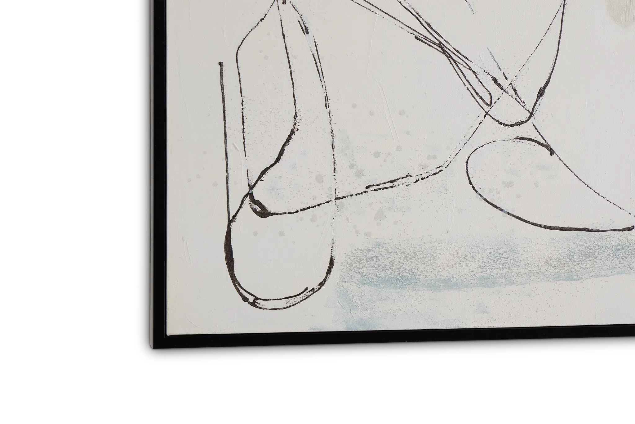 Moose Ivory Framed Canvas Wall Art