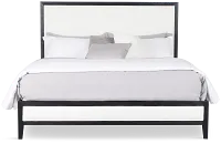 Alden Black Uph Platform Bed