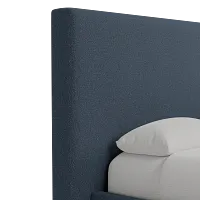 Grayton Elite Dark Blue 54" Upholstered Platform Bed