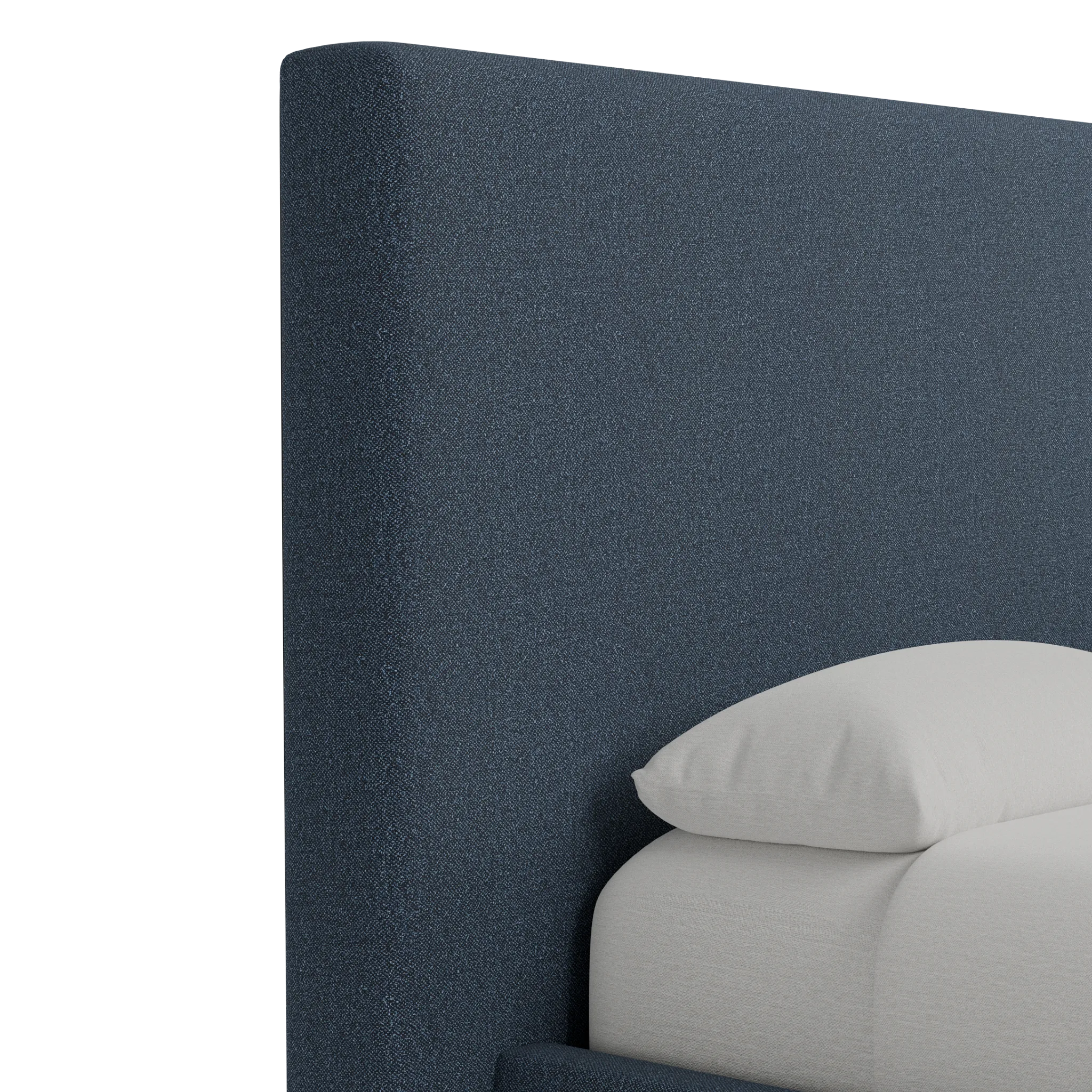 Grayton Elite Dark Blue 54" Upholstered Platform Bed