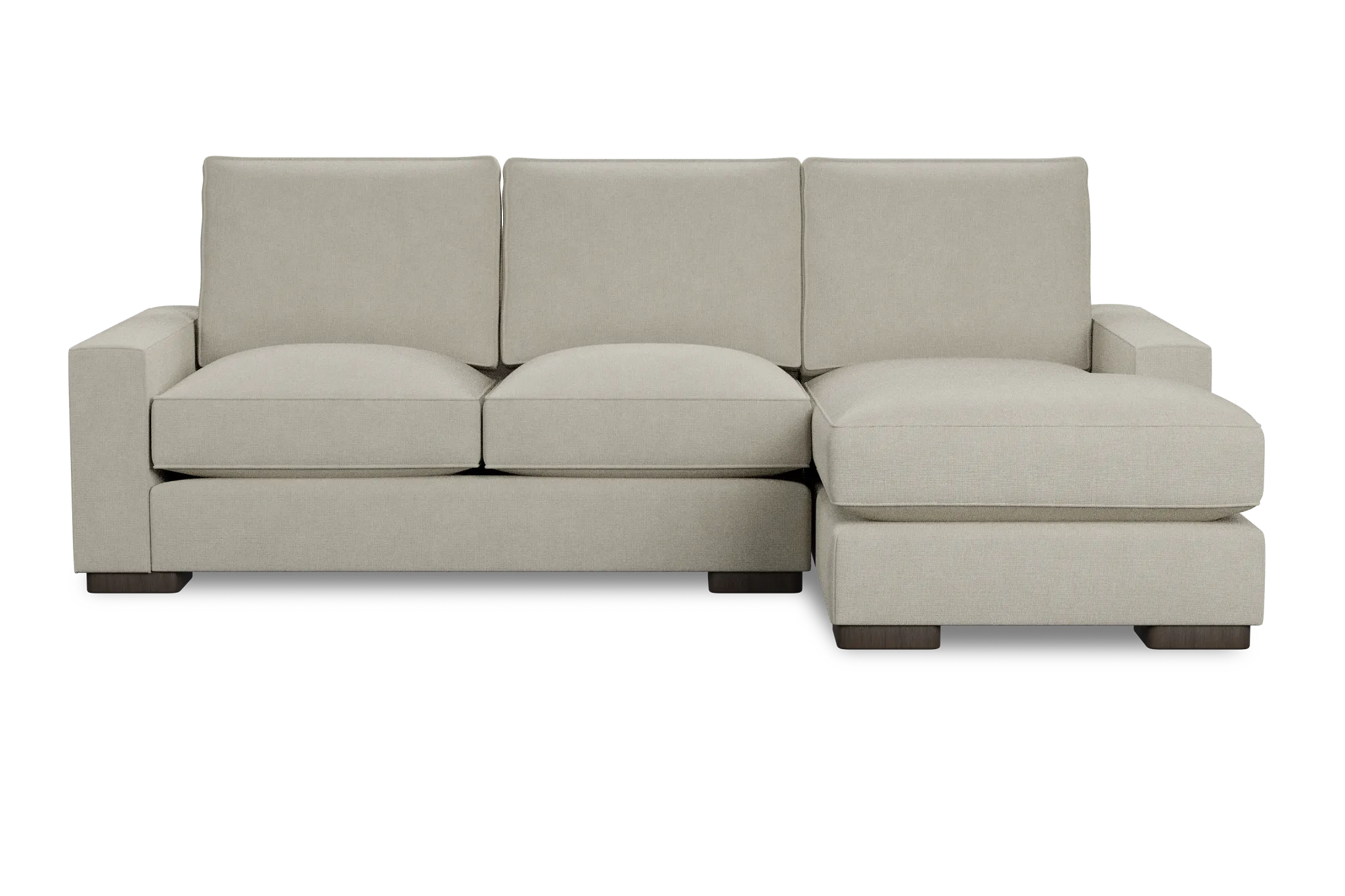 Edgewater Suave Beige Right Chaise Sectional