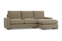 Edgewater Elite Taupe Right Chaise Sectional