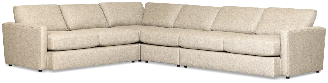 Maxwell Dark Gray Fabric Medium Two-arm Sectional