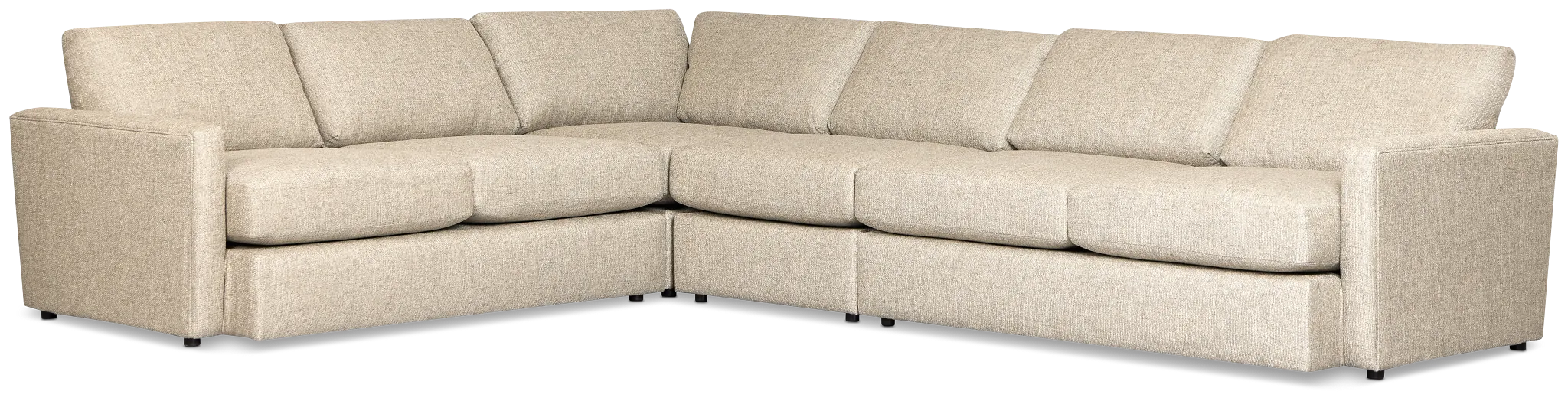 Maxwell Dark Gray Fabric Medium Two-arm Sectional