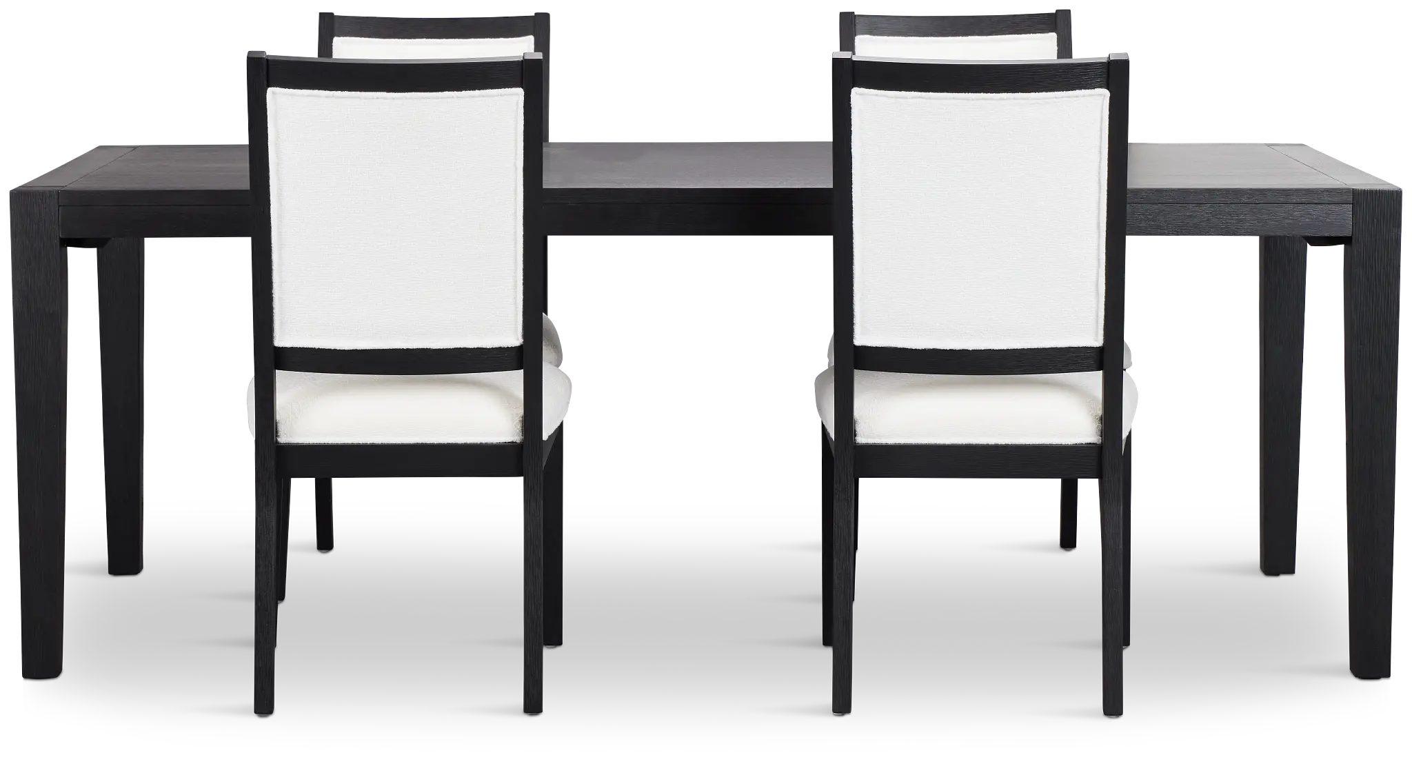 Alden Black Rect Table & 4 Chairs Alden Black Rect Table & 4 Chairs