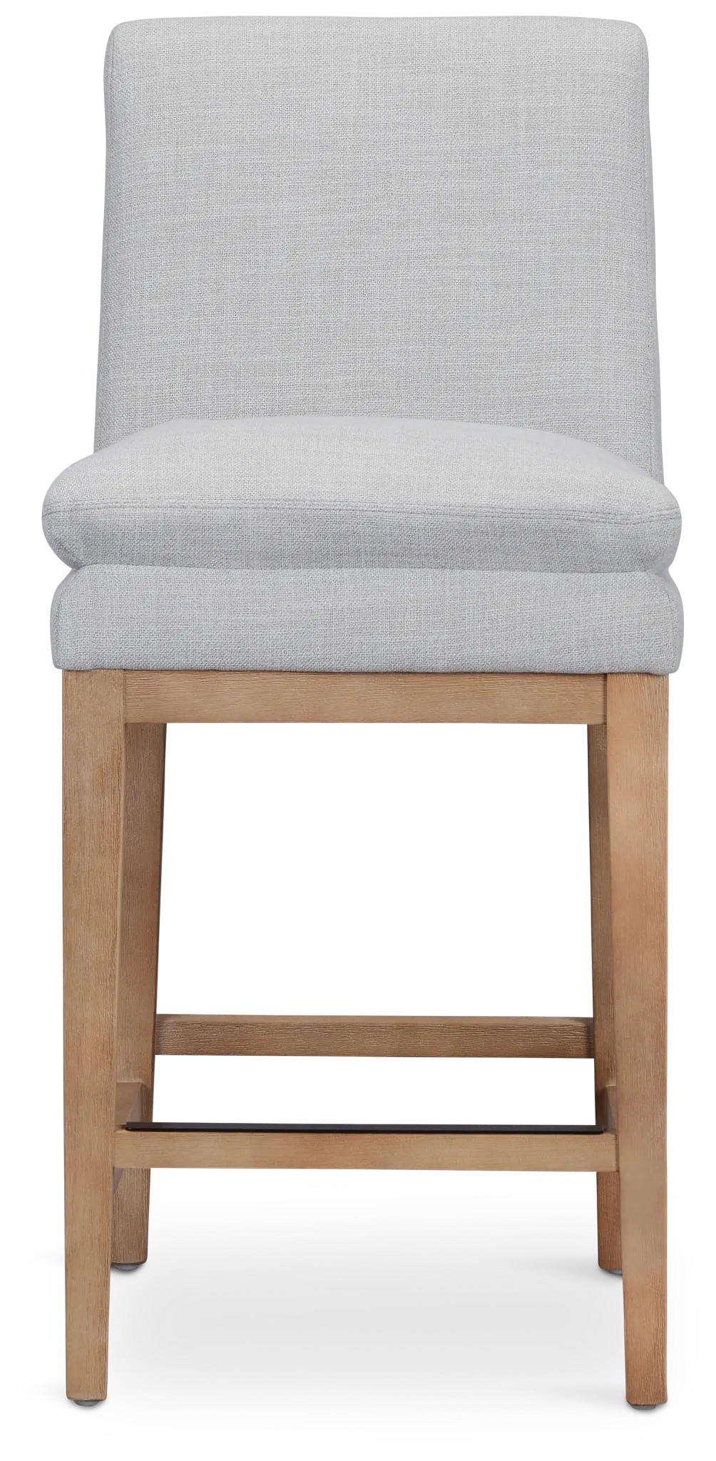 Willow Light Gray Fabric 24" Upholstered Barstool