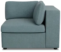 Destin Sutton Blue Fabric Corner Chair