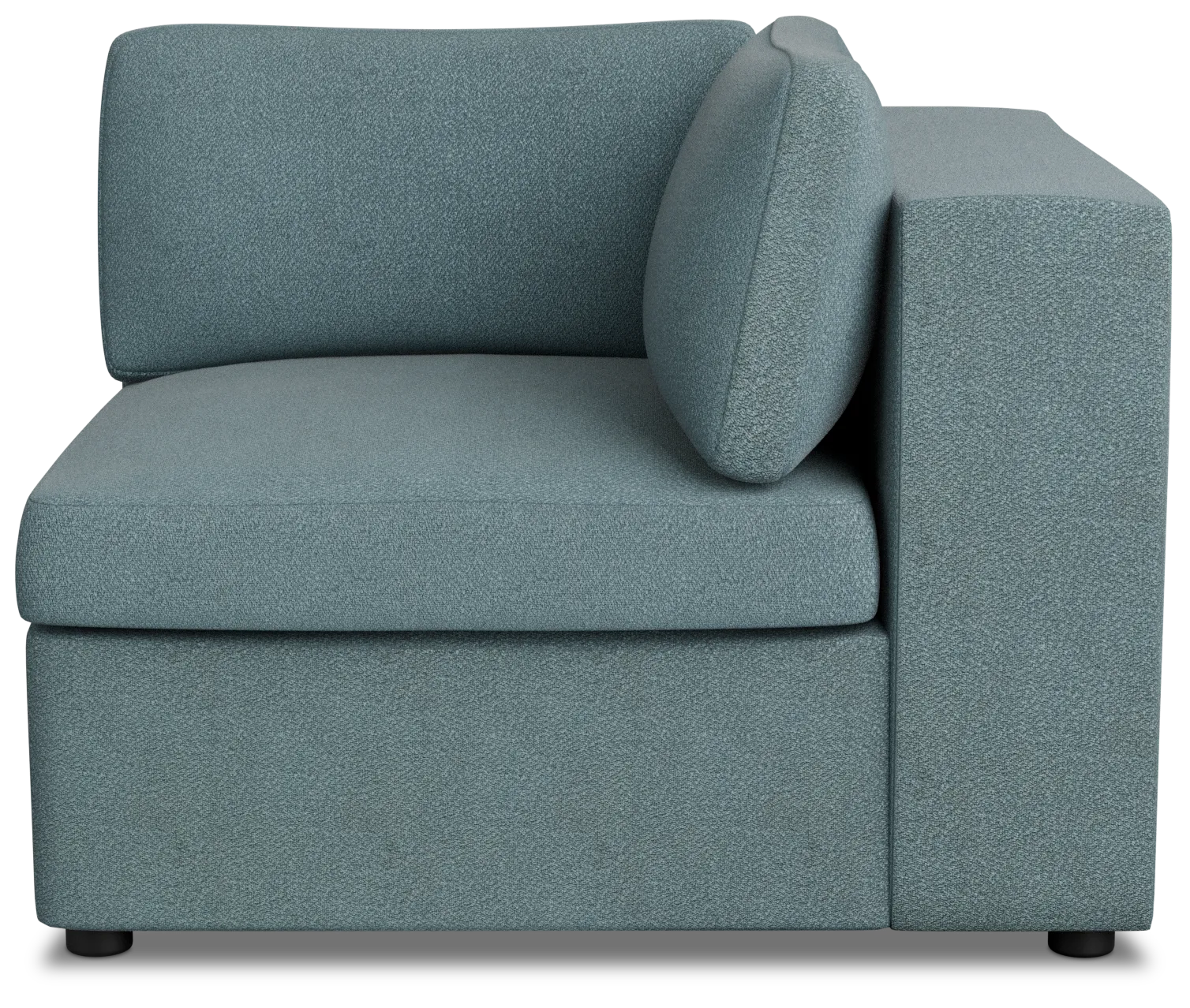 Destin Sutton Blue Fabric Corner Chair