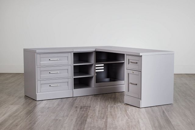 Newport Gray L Desk