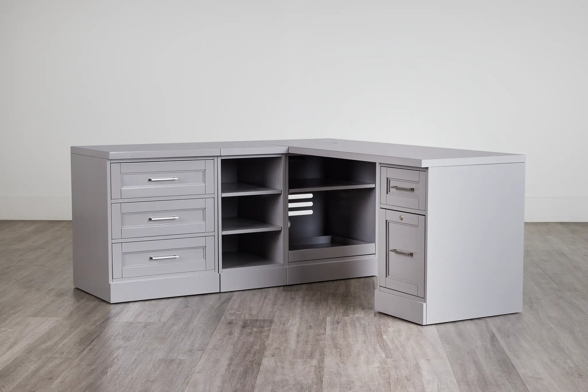 Newport Gray L Desk Newport Gray L Desk