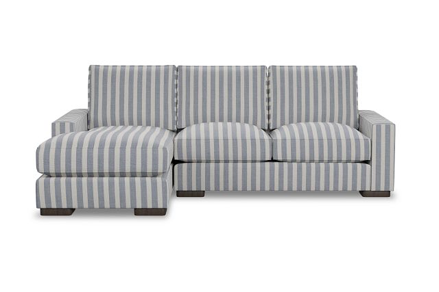 Edgewater Sea Lane Dark Blue Left Chaise Sectional