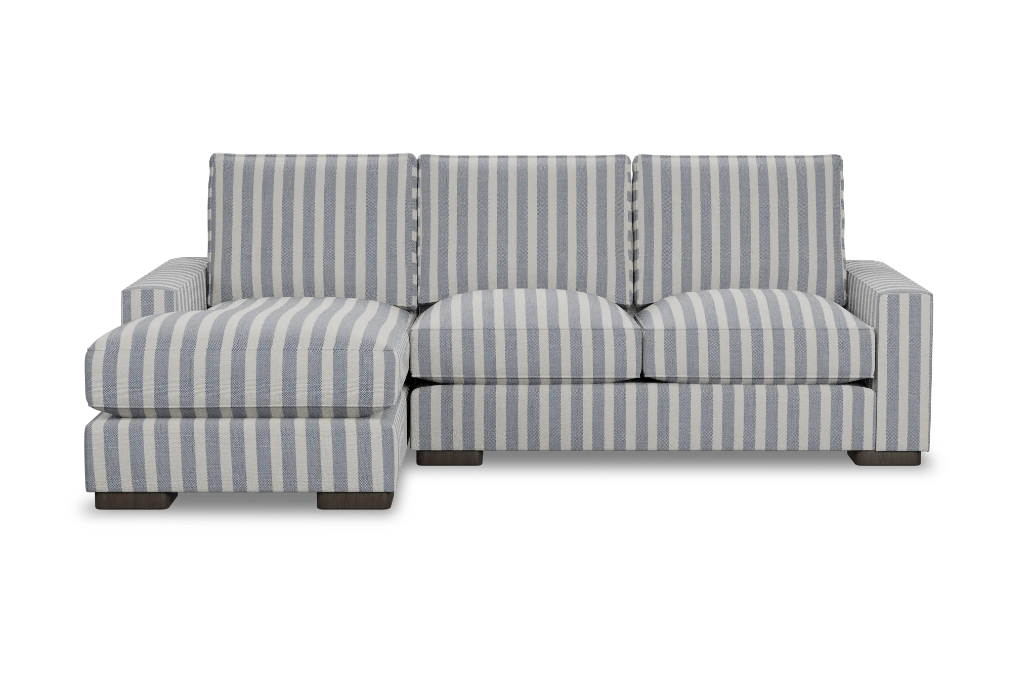 Edgewater Sea Lane Dark Blue Left Chaise Sectional