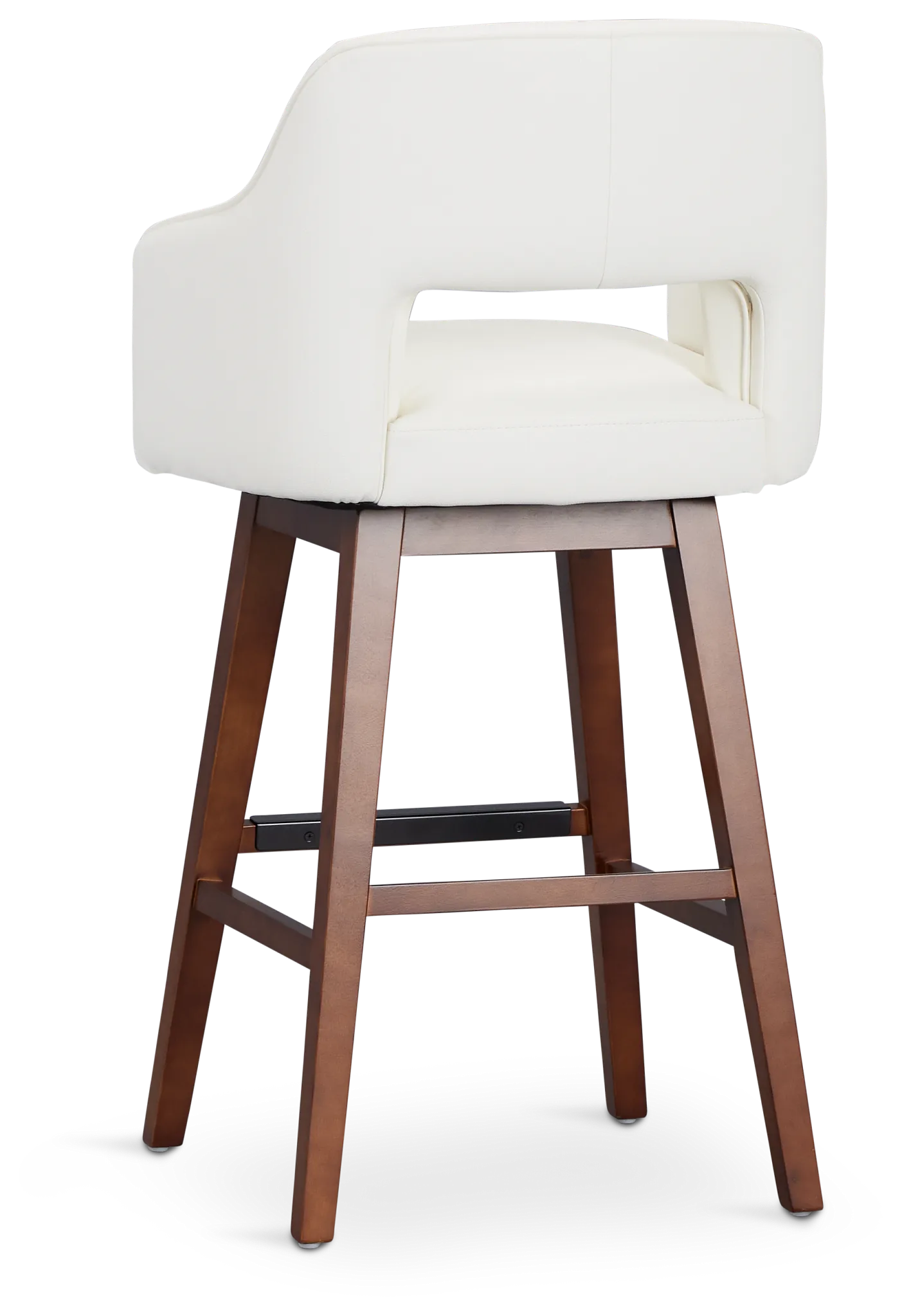 Oberlin White Micro 30" Swivel Barstool