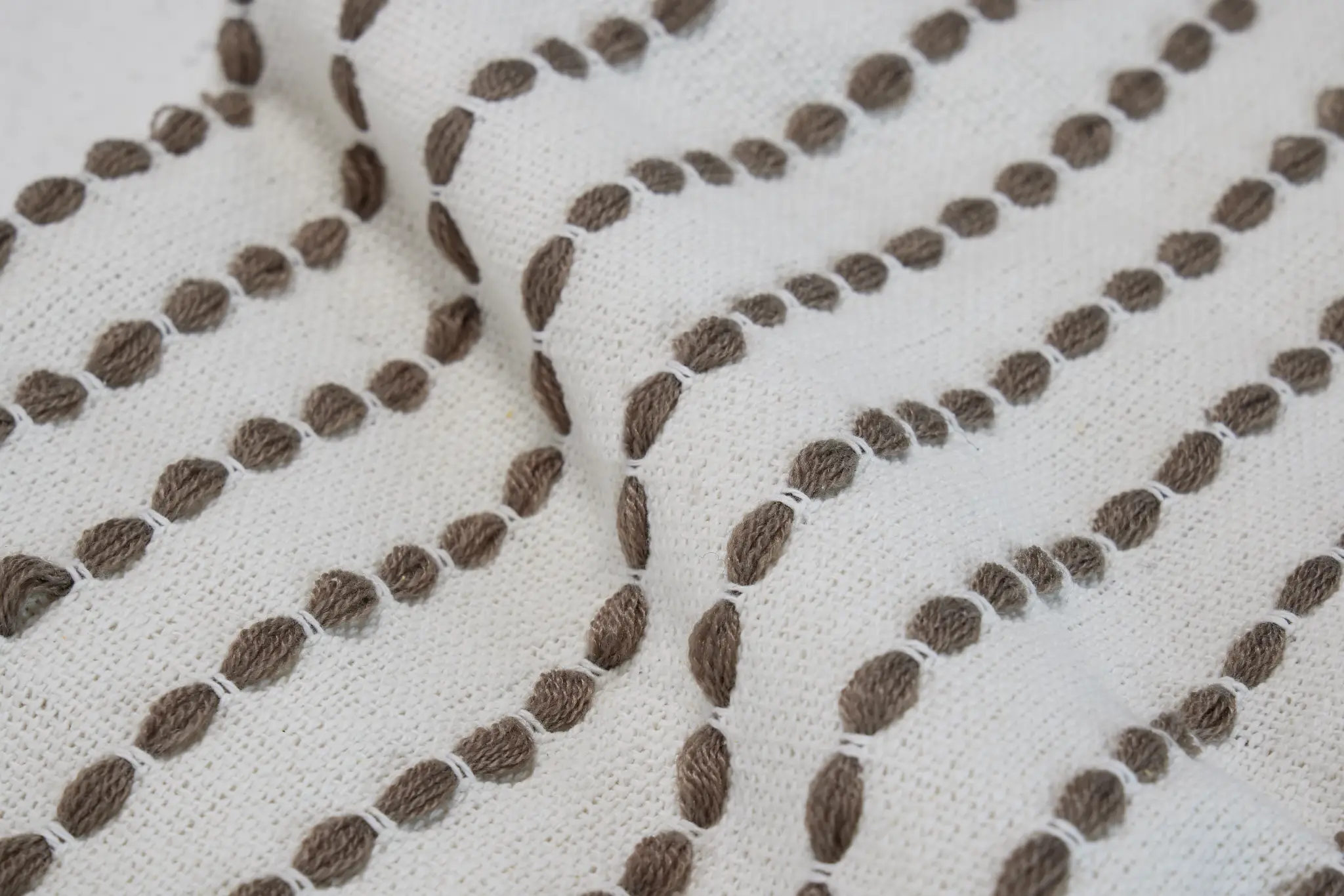 Addison Taupecotton 50"x 60" Throw Addison Taupecotton 50"x 60" Throw