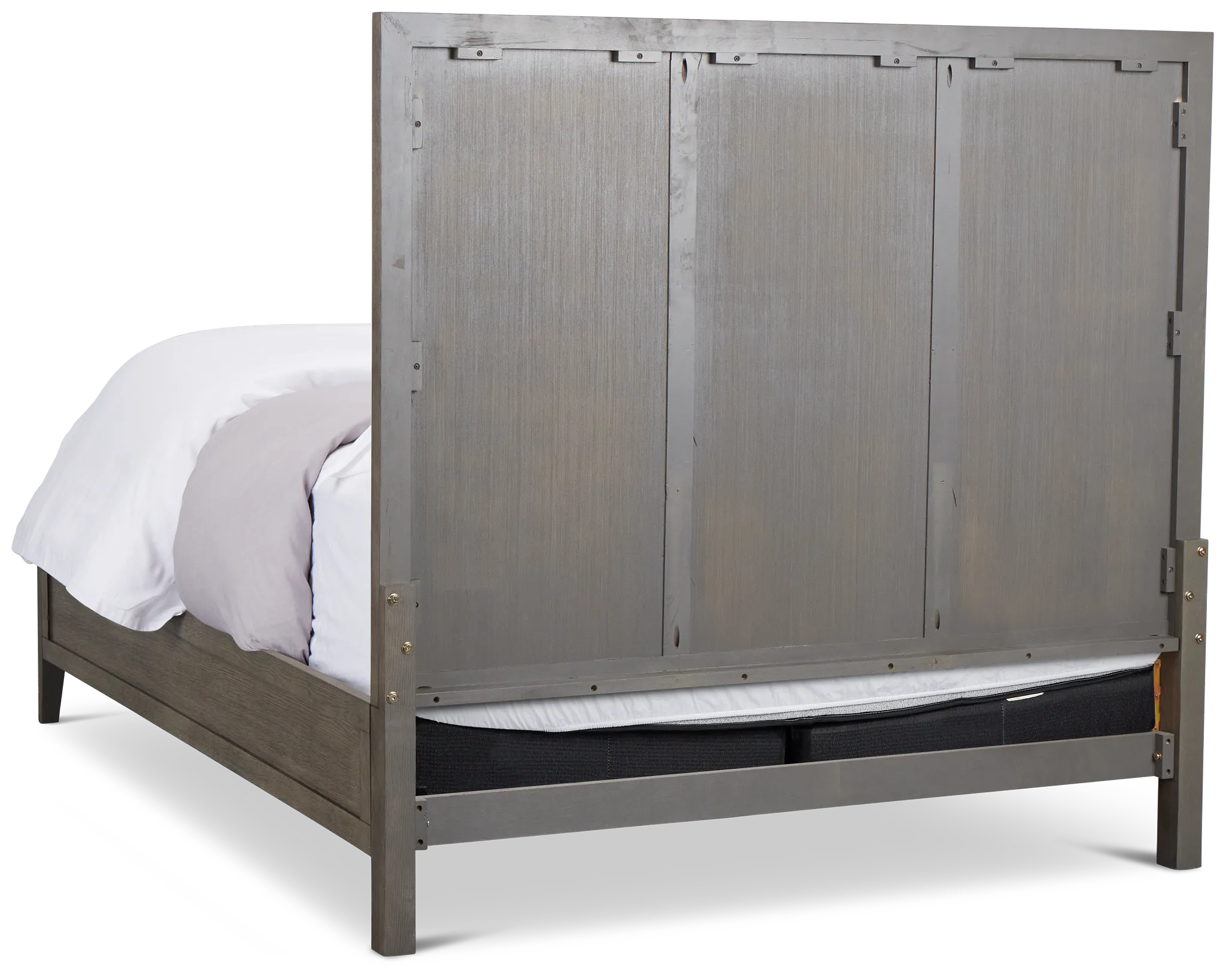 Alden Gray Wood Platform Bed