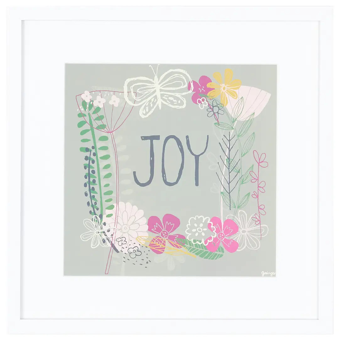 Joy Multicolored Framed Wall Art Joy Multicolored Framed Wall Art