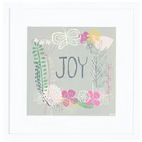 Joy Multicolored Framed Wall Art