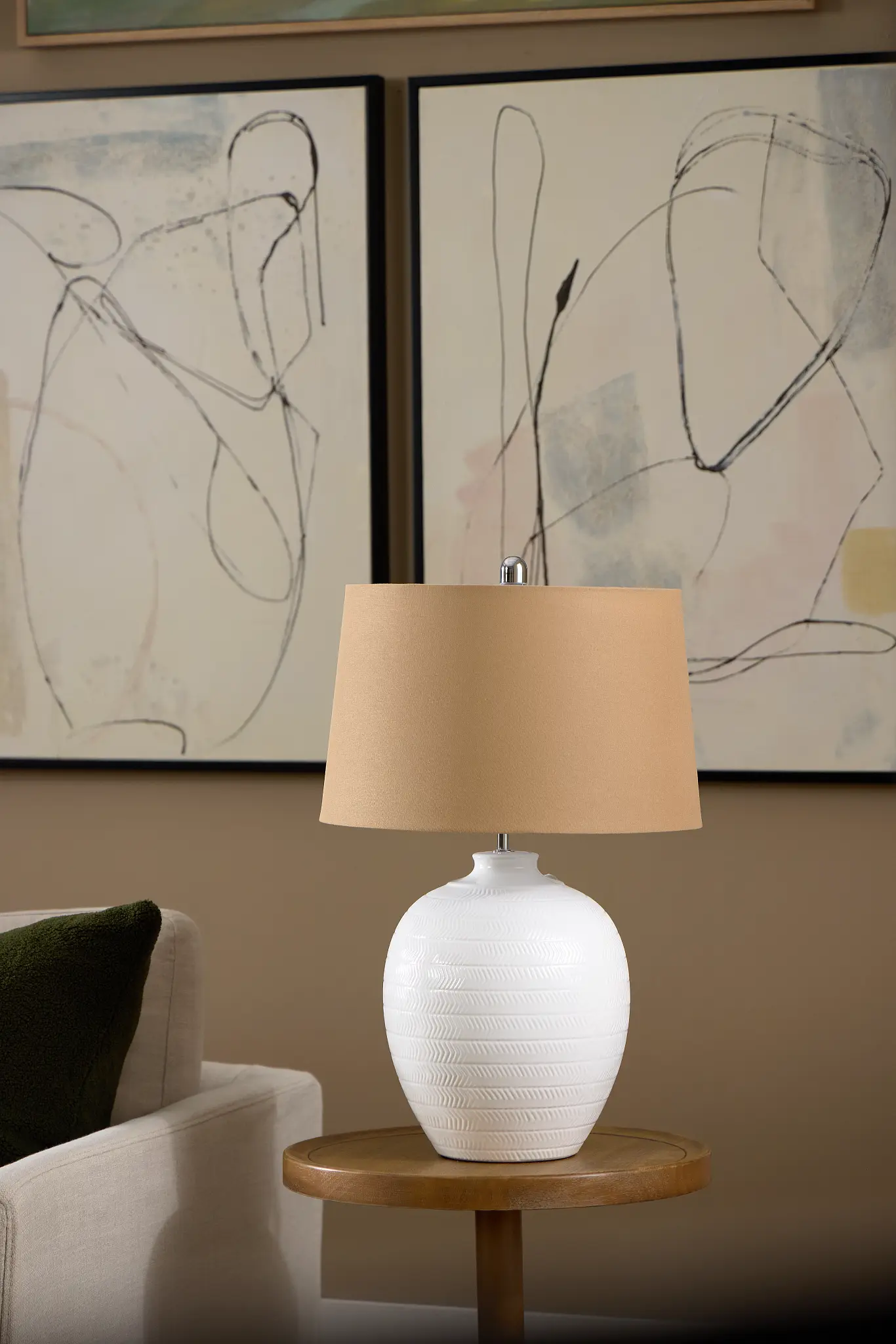 Casper Light Beige Table Lamp Casper Light Beige Table Lamp