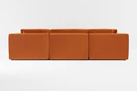 Destin Joya Orange Velvet 8-piece Modular Sectional