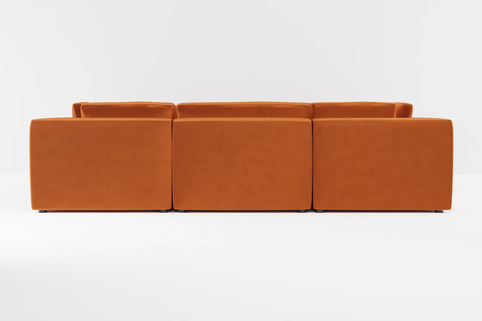 Destin Joya Orange Velvet 8-piece Modular Sectional