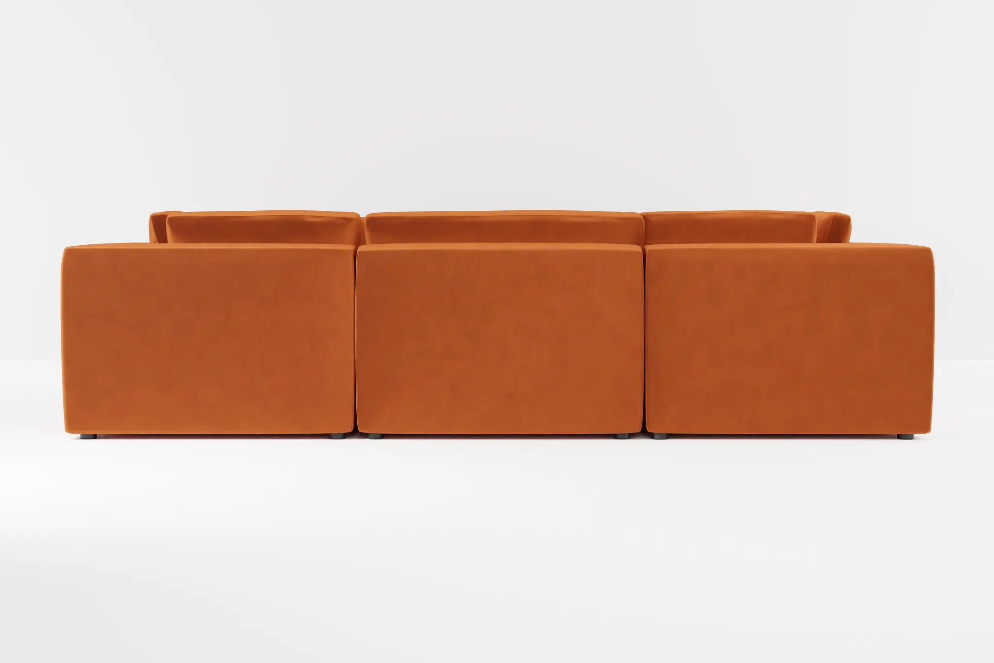 Destin Joya Orange Velvet 8-piece Modular Sectional Destin Joya Orange Velvet 8-piece Modular Sectional