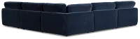 Jules Dark Blue Velvet 5-piece Modular Sectional